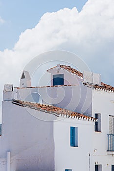 White facades in Frigiliana village, Andalusia,Spain photo