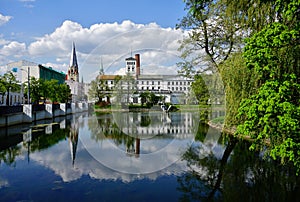 The White Factory, presently the seat of the Central Museum of Textiles at Piotrkowska Street in Lodz, Poland