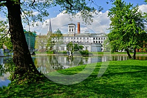 The White Factory, presently the seat of the Central Museum of Textiles at Piotrkowska Street in Lodz, Poland photo