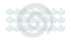 White Feather Pattern Vector Texture, vector design Generative AI