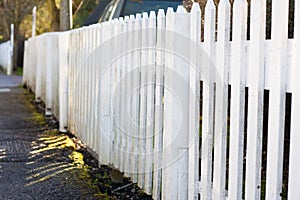 White fence