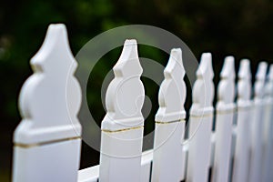 White fence representing average and uniformity