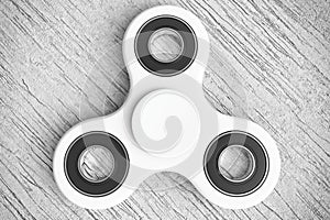 White fidged Spinner - 3D Rendering