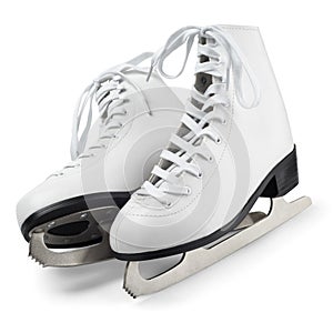 White figure skates