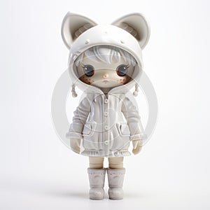 Lulu Winter Kitty: A White Doll With Furs - Vinyl Toy By Superplastic photo