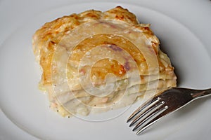 White Fish Lasagna or Lasagne di Pesce photo