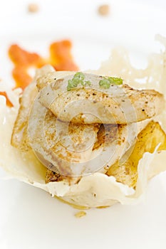 White fish and pinapple