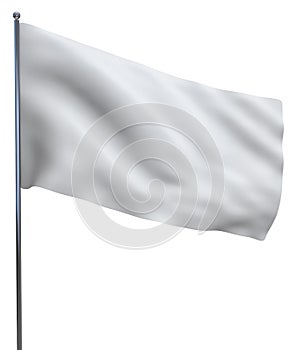 White Flag Waving - stock image