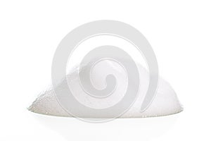 White foam bubbles texture isolated on white