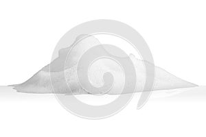 White foam bubbles texture isolated on white