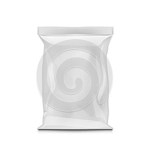 White Foil Food Snack Sachet Bag Packaging