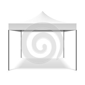 White folding tent