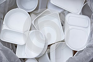 White food boxes for recycle