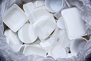 White food boxes for recycle