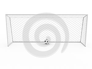 White football goal #1