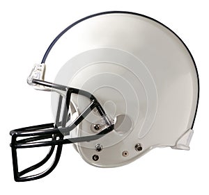 Bianco calcio casco 