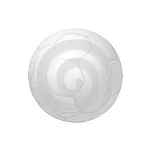 White football or soccer ball Sport equipment icon