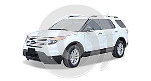 White Ford SUV