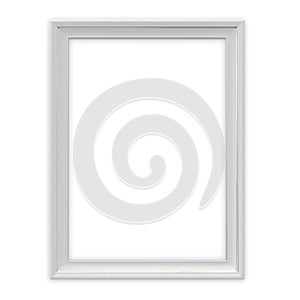 White frame isolated with clipping path