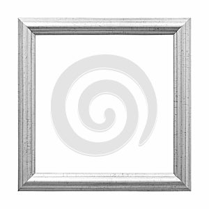 White Framework in antique style. Vintage picture frame isolated on white background