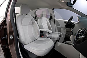 White front car seats