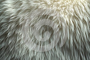 PWhite fur texture background creating soft and delicate pattern