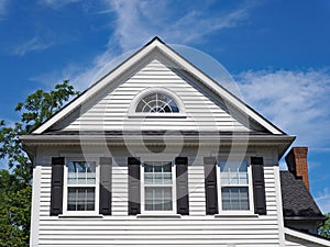 White gable with window