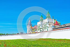 The white Gate of Izmailovsky Kremlin