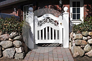 White gate