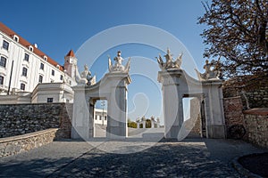 White Gates of Honorary Court at Bratislava Castle - Bratislava, Slovakia