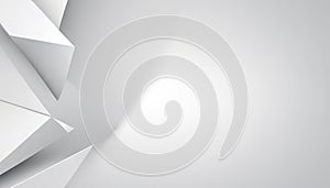 White Geometric Abstract Background with Sharp Angles