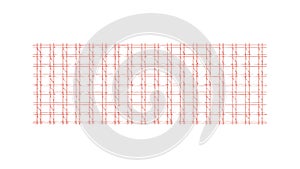 White Geometric Grid Pattern Modern Background, vector design Generative AI