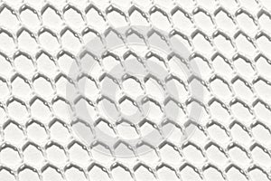 White geometric honeycomb pattern background texture with 3d hexagonal design