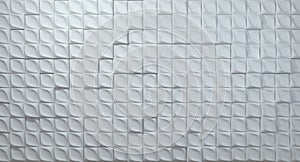 White geometric texture. 3d wall style. Geometrical elements