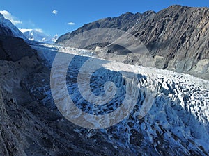 White Glacier of Passu Gojal Valley Upper Hunza Gilgit Baltistan Pakistan
