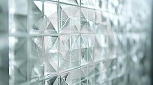 White Glass Block Wall Texture Pattern Background
