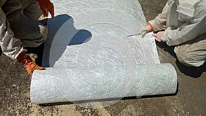 White glass fiber composite raw material background