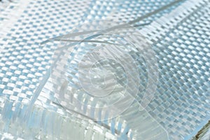 White glass fiber composite raw material background