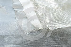 White glass fiber composite raw material background