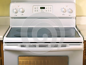 White Glass Stove top half