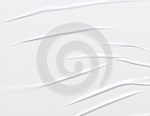 White Glued Paper Background Texture