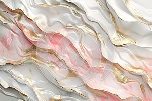 A white and gold marble pattern with wavy lines creating a dynamic and elegant background for design projects