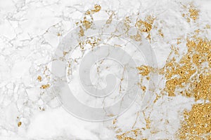 White gold marble texture pattern background with high resolution design for cover book or brochure and wallpaper background