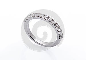 White gold wedding ring