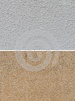 White granite and red granite stone