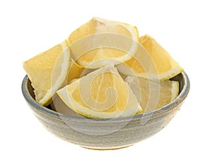 White grapefruit chunks in a bowl