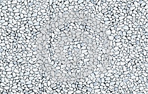 White gravel texture wallpaper. vector illustration eps 10 photo