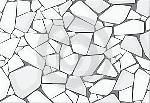 White gravel texture wallpaper. vector illustration eps10