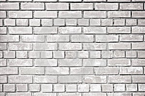 White gray brick wall texture