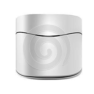 White gray Cosmetic Container on isolated background. Mock up template ready for your design - Vector